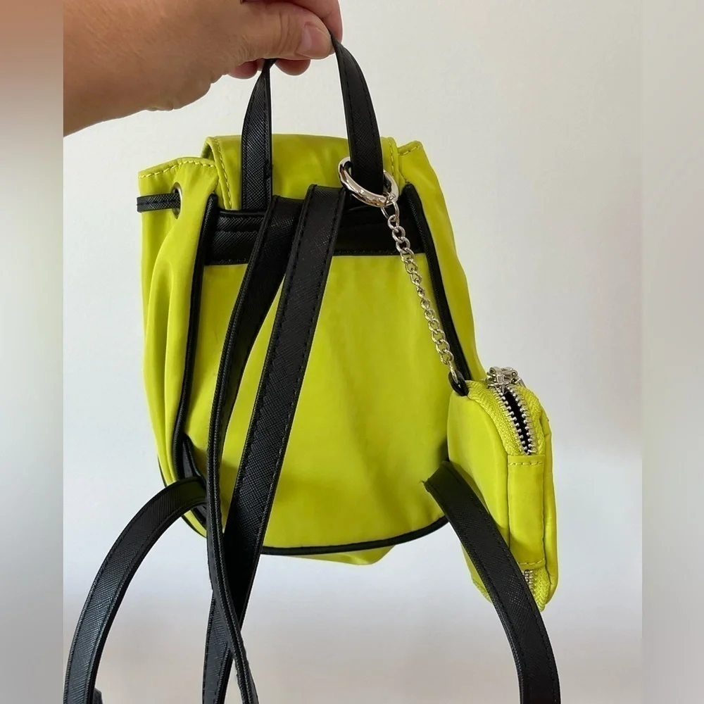 Steve Madden mini backpack with additional zippered coin ear buds pouch